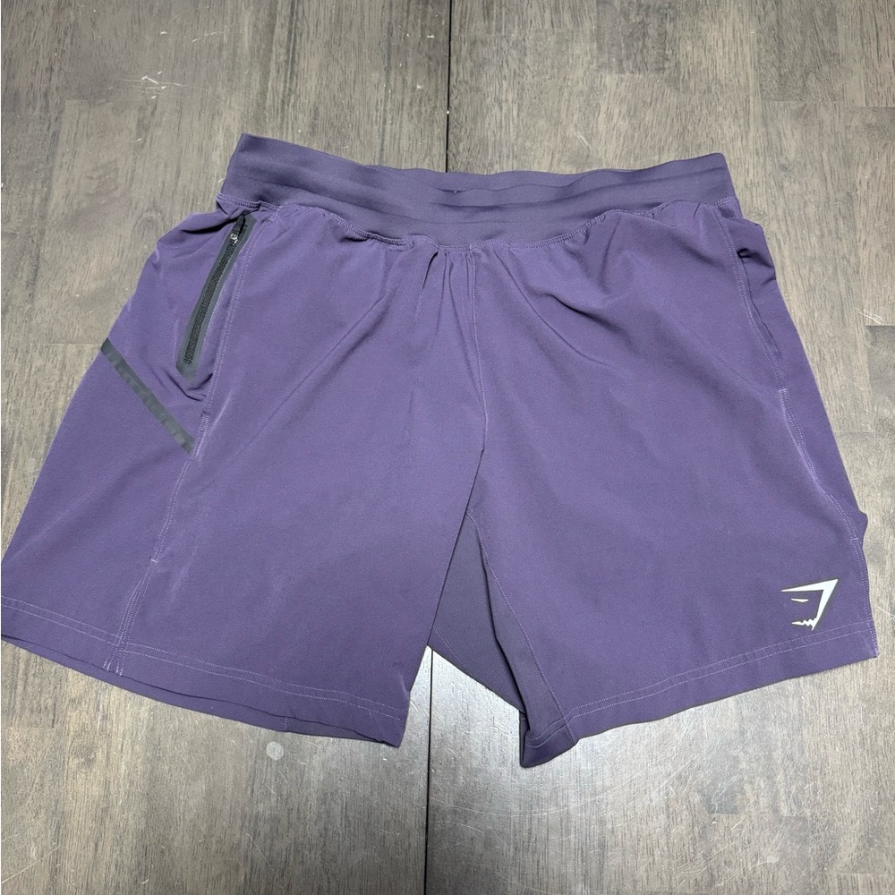 Gymshark Men's Deep Purple Athletic Shorts